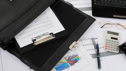image of things on the table businessman