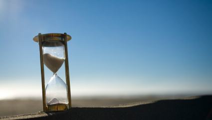 Sand Timer on a Sand Dune