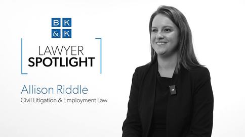 Lawyer Spotlight -- Allison Riddle, Civil Litigation & Employment Law