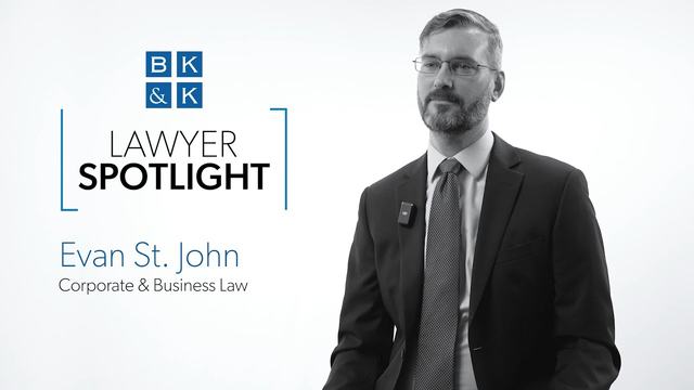 Lawyer Spotlight -- Evan St. John, Corporate & Business Law
