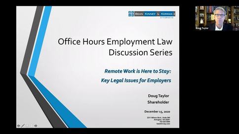 Remote Work is Here to Stay: Key Legal Issues for Employers