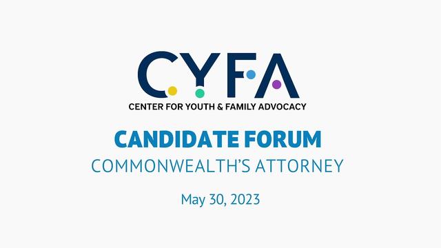 2023 Candidate Forum - Commonwealth's Attorney