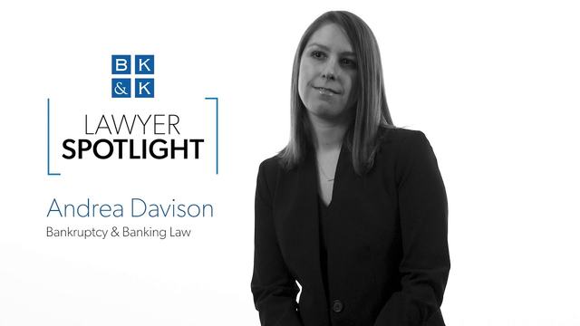 Lawyer Spotlight -- Andrea Davison, Bankruptcy & Banking Law