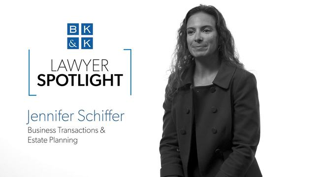 Lawyer Spotlight -- Jennifer Schiffer, Business Transactions & Estate Planning
