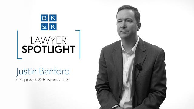 Lawyer Spotlight -- Justin Banford, Corporate & Business Law